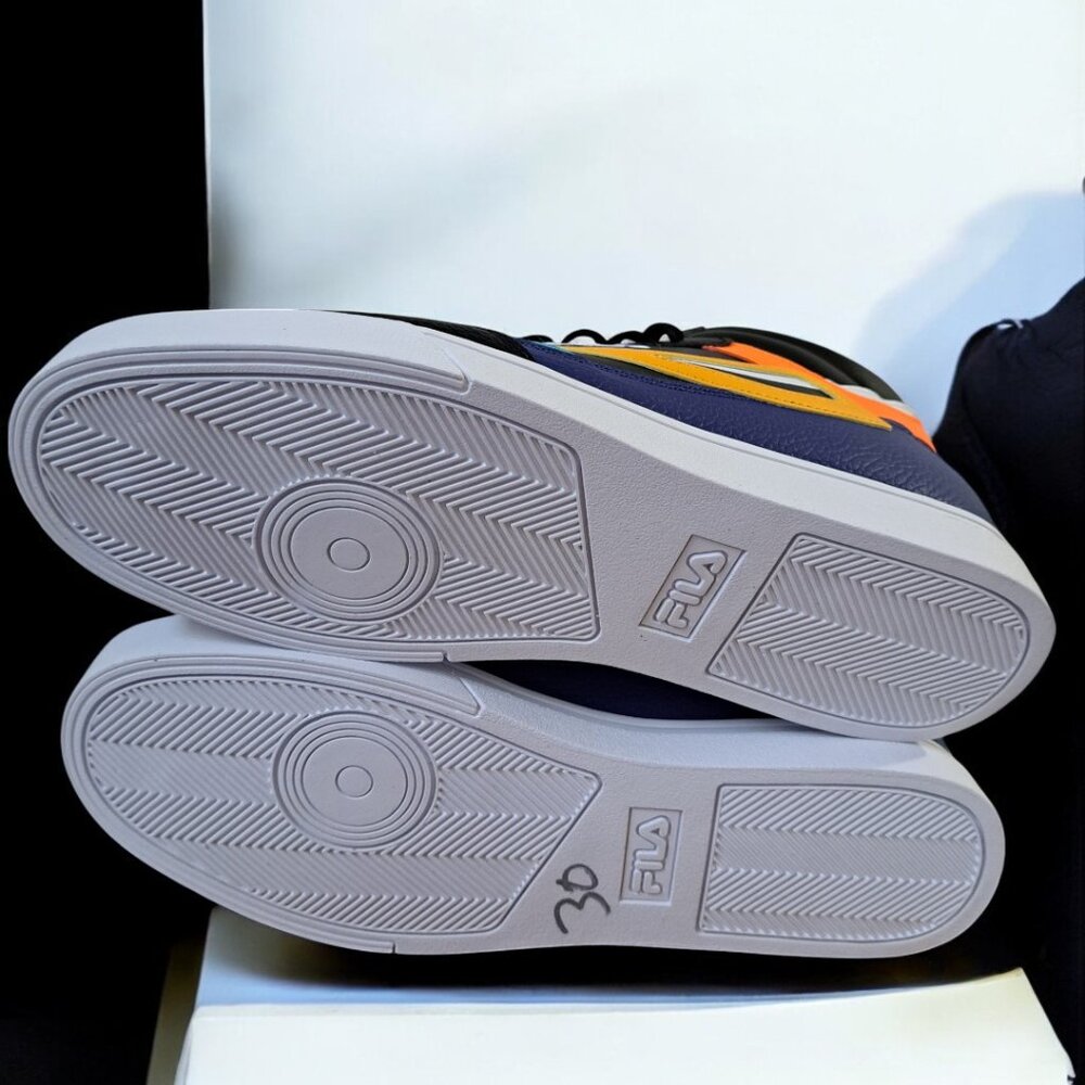 Fila Men’s Everge High-tops Black Orange Yellow Blue Size 11 NWOT - Picture 10 of 15
